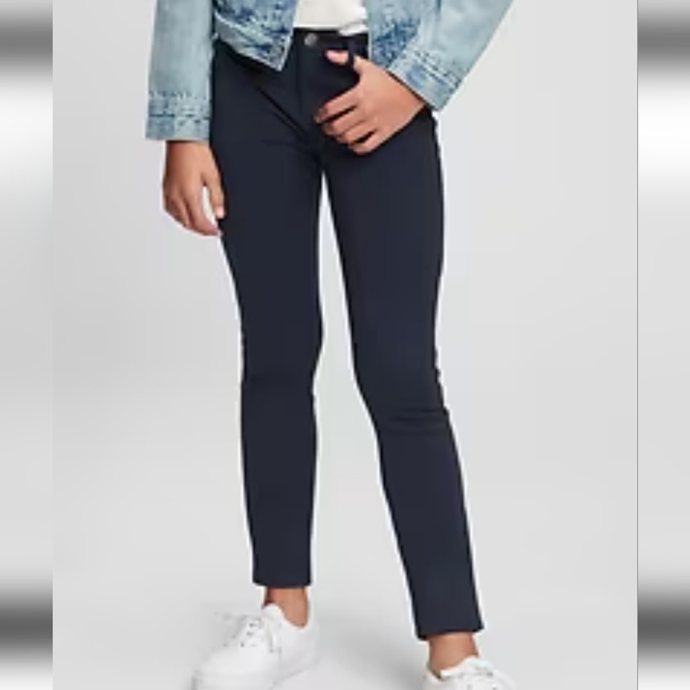 GAP KIDS BUNDLE OF 2 UNIFORM PONTE PANTS GIRL'S SIZE 12 SILM
